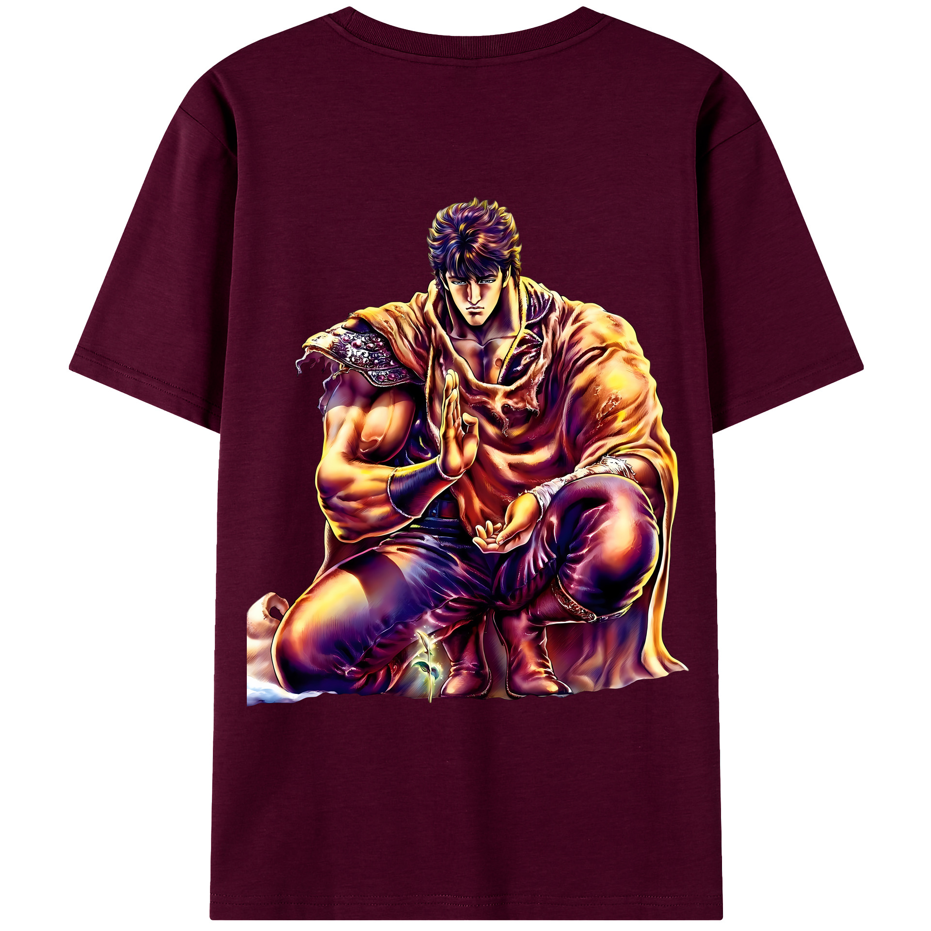 （画像用） 北斗の拳 Fist of the North Star レディース半袖Tシャツ(バックプリント)